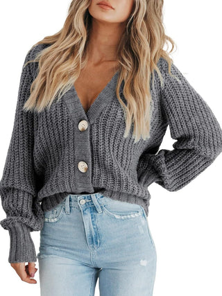 Button Up Long Sleeve Cardigan Divacious