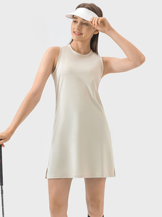 Millennia Round Neck Sleeveless Active Dress Trendsi