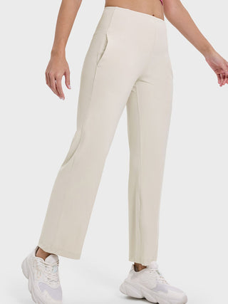 Millennia Pocketed High Waist Active Pants Trendsi